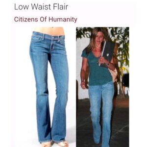 Citizens of Humanity Ingrid Low Waist Flare Jean Women 32 Blue Y2K Elena Gilbert
